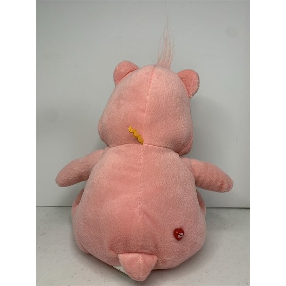 Vintage 2003 Care Bear Cheer Bear Pink Rainbow Tummy‎ Plush - Picture 2 of 5
